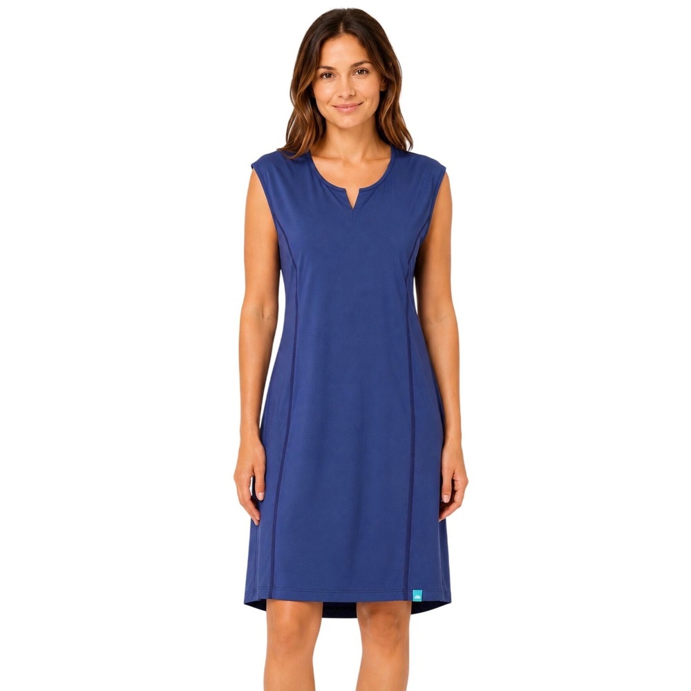 NWT Simms Drifter Dress Dark Blue UPF 50+ Sun Protection Sleeveless Large